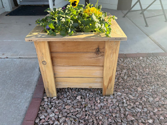 Homemade Cedar Planter - Available in  custom sizes