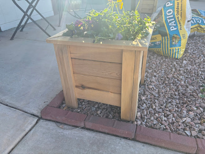 Homemade Cedar Planter - Available in  custom sizes